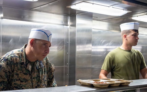 Lunch Aboard the USS Arlington (LPD 24) during INR 250