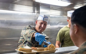 Lunch Aboard the USS Arlington (LPD 24) during INR 250