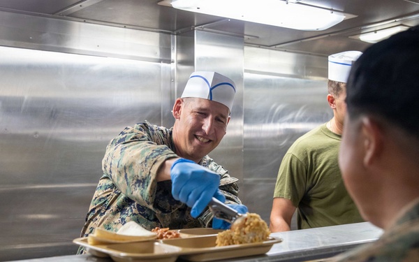 Lunch Aboard the USS Arlington (LPD 24) during INR 250