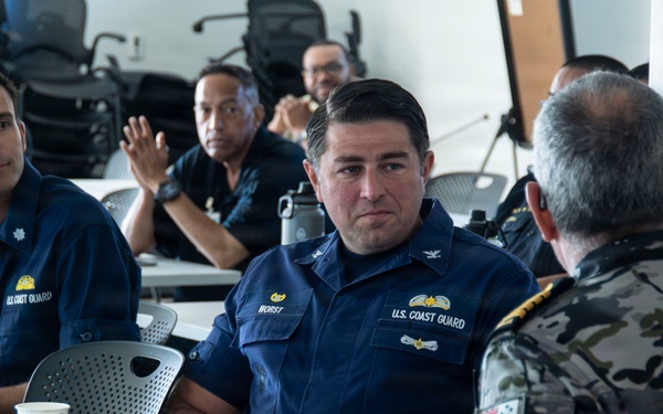 Partner nations participate in an Area Maritime Security Training and Exercise Program tabletop exercise during RIMPAC 2026