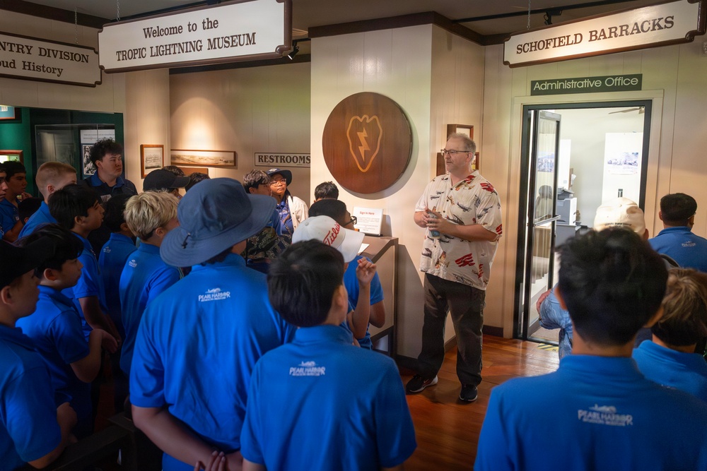 25th CAB Hosts Pearl Harbor Aviation Museum Jr. High Boys Summer Camp