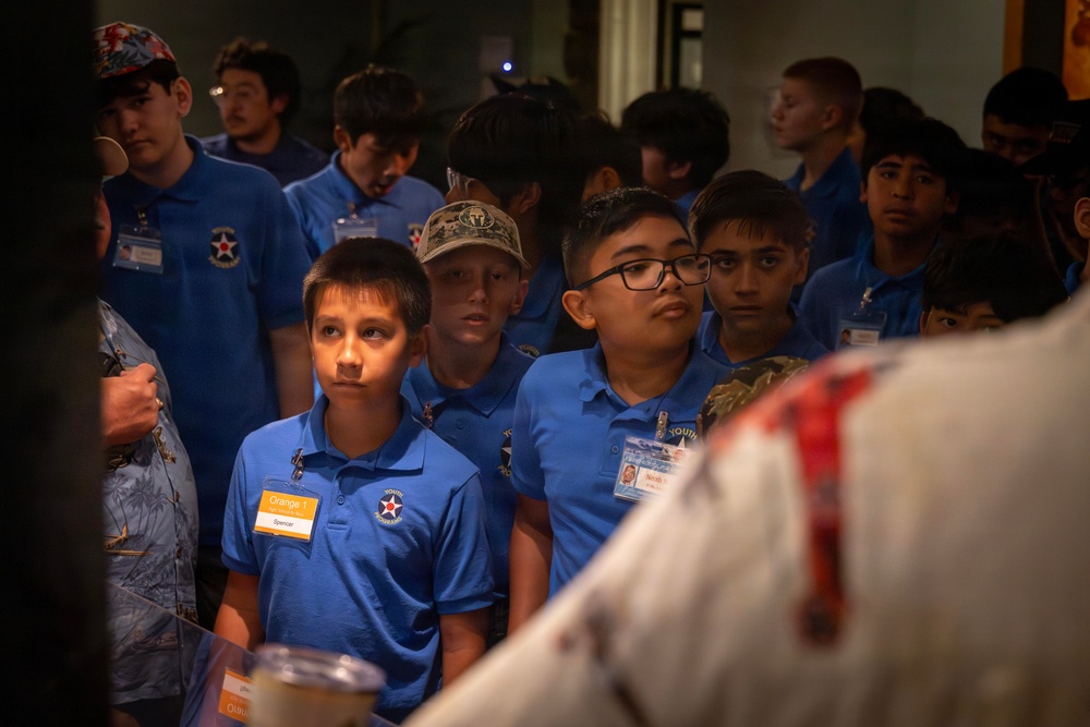 25th CAB Hosts Pearl Harbor Aviation Museum Jr. High Boys Summer Camp