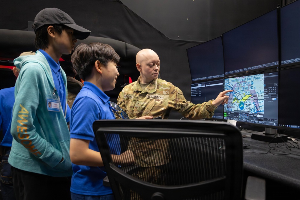 25th CAB Hosts Pearl Harbor Aviation Museum Jr. High Boys Summer Camp