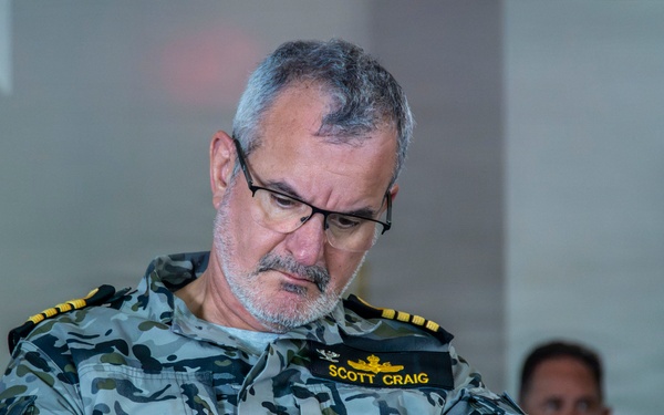 Partner nations participate in an Area Maritime Security Training and Exercise Program tabletop exercise during RIMPAC 2026