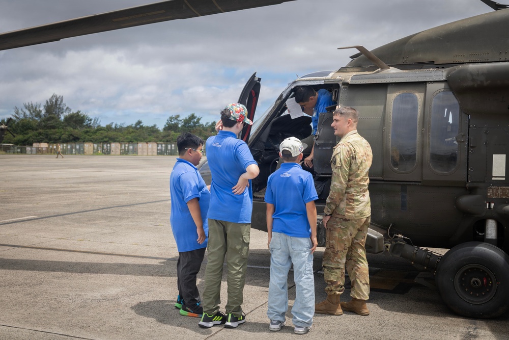 25th CAB Hosts Pearl Harbor Aviation Museum Jr. High Boys Summer Camp