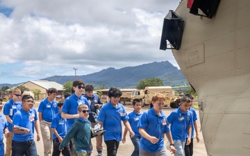 25th CAB Hosts Pearl Harbor Aviation Museum Jr. High Boys Summer Camp