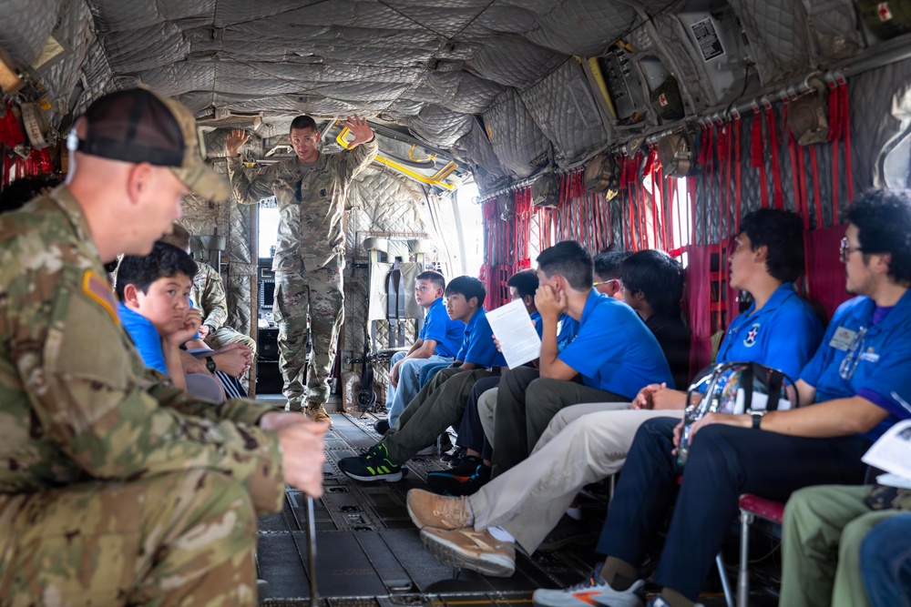 25th CAB Hosts Pearl Harbor Aviation Museum Jr. High Boys Summer Camp