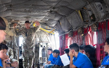 25th CAB Hosts Pearl Harbor Aviation Museum Jr. High Boys Summer Camp