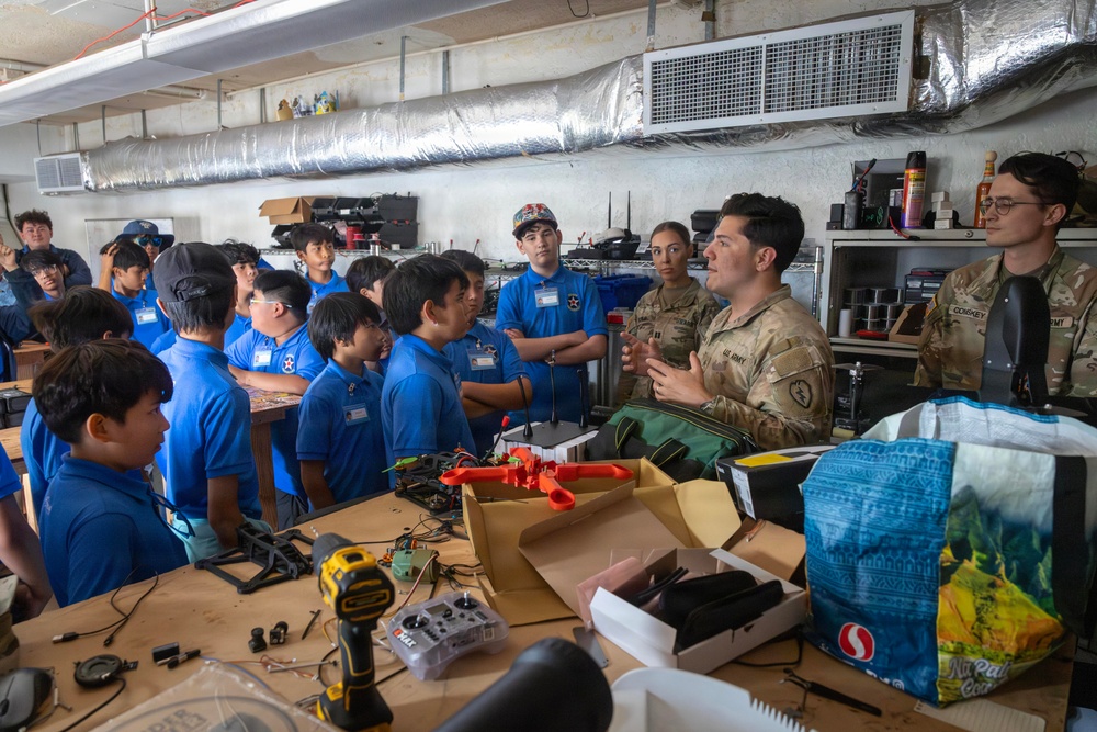 25th CAB Hosts Pearl Harbor Aviation Museum Jr. High Boys Summer Camp