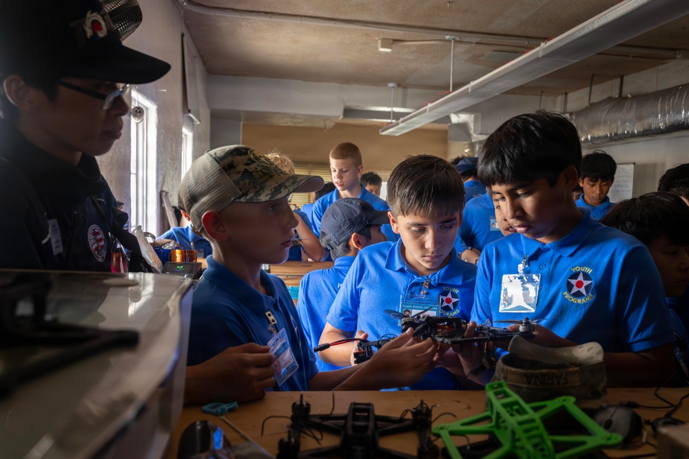 25th CAB Hosts Pearl Harbor Aviation Museum Jr. High Boys Summer Camp
