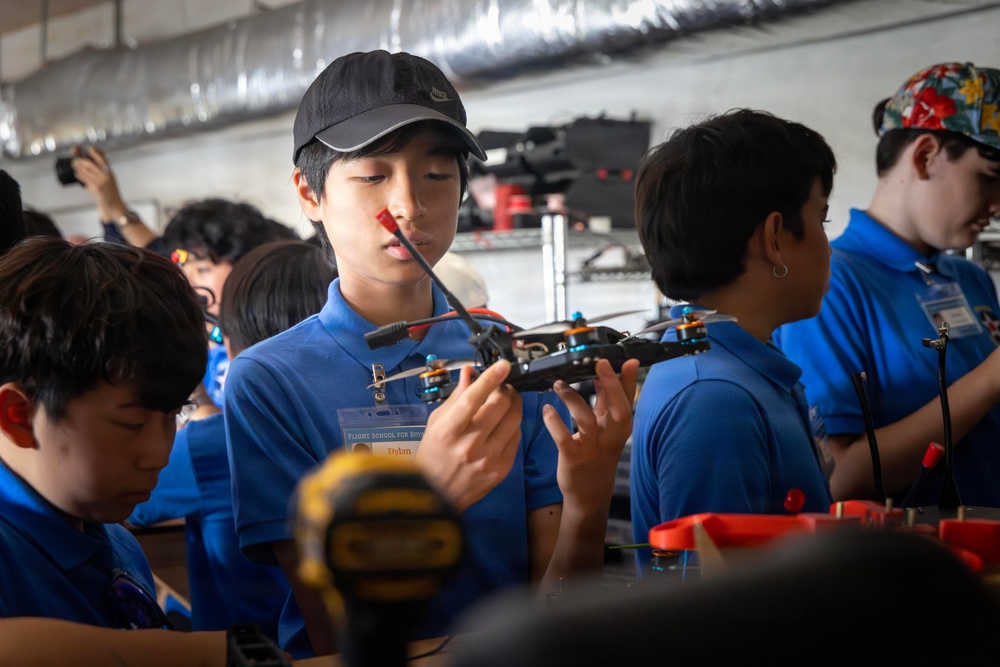 25th CAB Hosts Pearl Harbor Aviation Museum Jr. High Boys Summer Camp