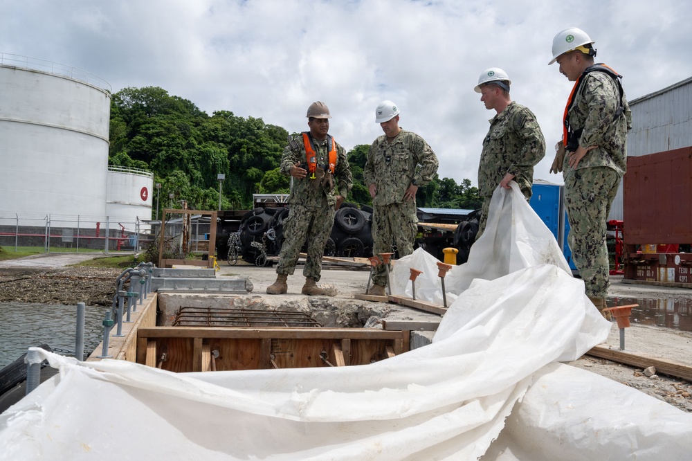 CTF 75 leadership visits NMCB 11, Civic Action Team in Palau