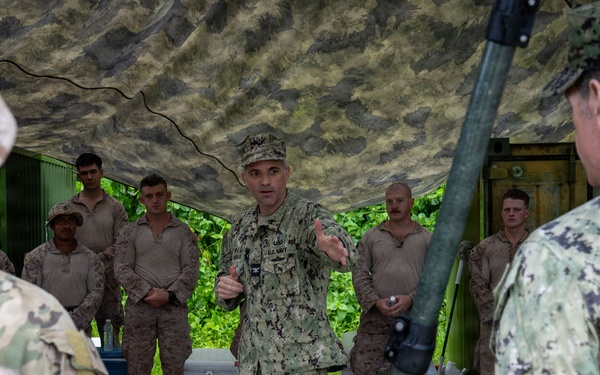 CTF 75 leadership visits Marines in Peleliu