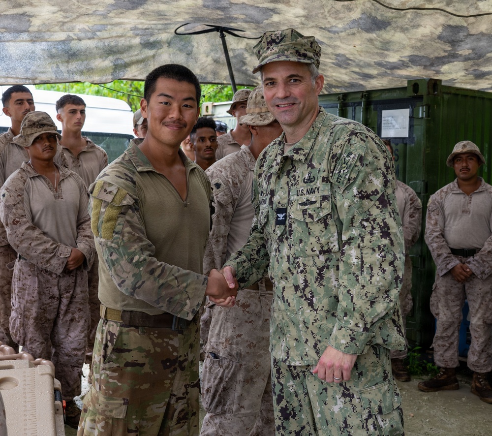 CTF 75 leadership visits Marines in Peleliu