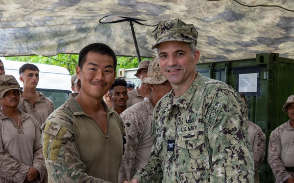 CTF 75 leadership visits Marines in Peleliu