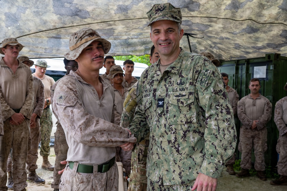 CTF 75 leadership visits Marines in Peleliu