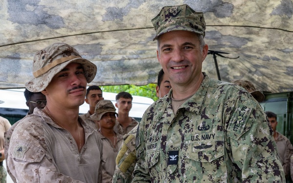 CTF 75 leadership visits Marines in Peleliu