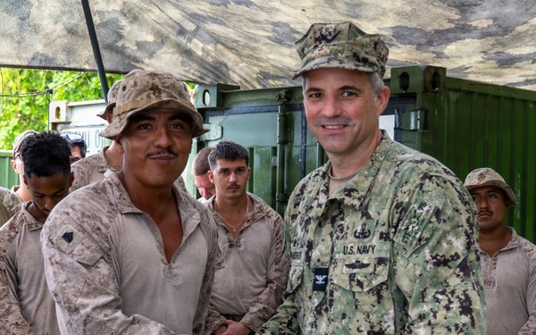 CTF 75 leadership visits Marines in Peleliu
