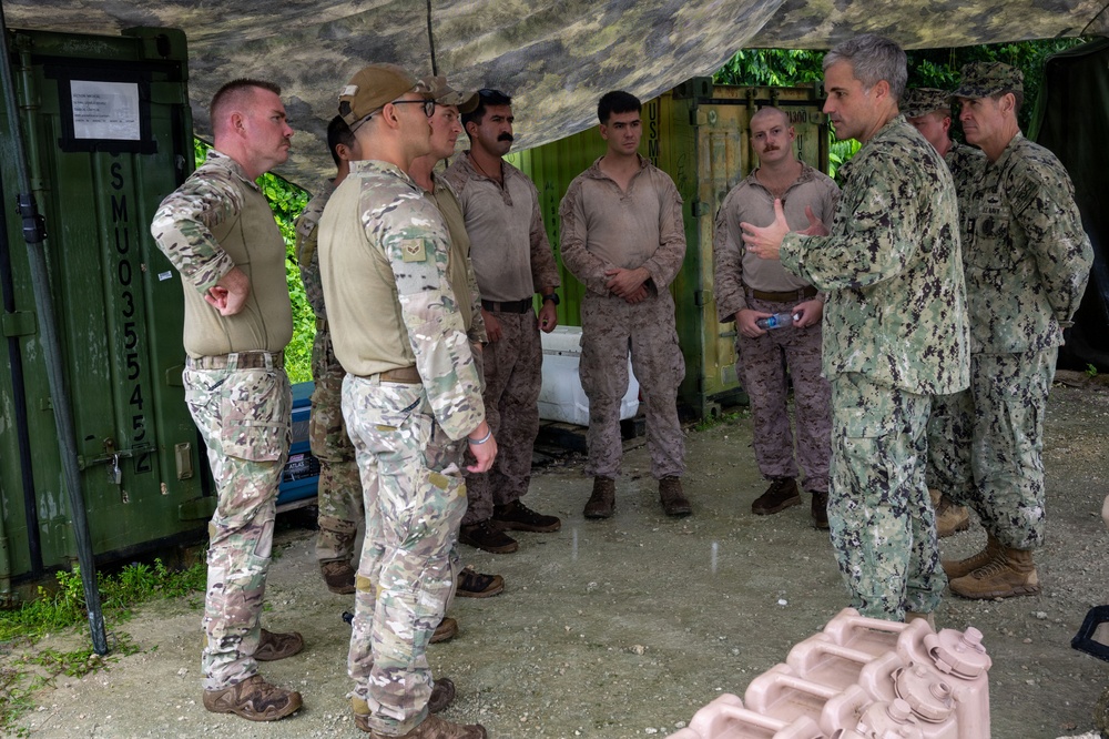 CTF 75 leadership visits Marines in Peleliu