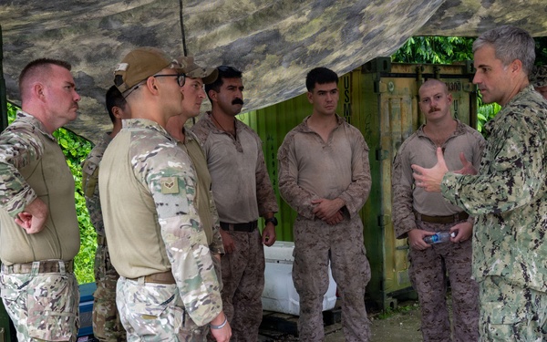 CTF 75 leadership visits Marines in Peleliu
