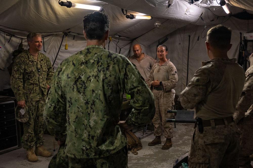 CTF 75 leadership visits Marines in Peleliu
