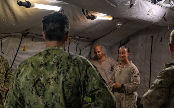 CTF 75 leadership visits Marines in Peleliu