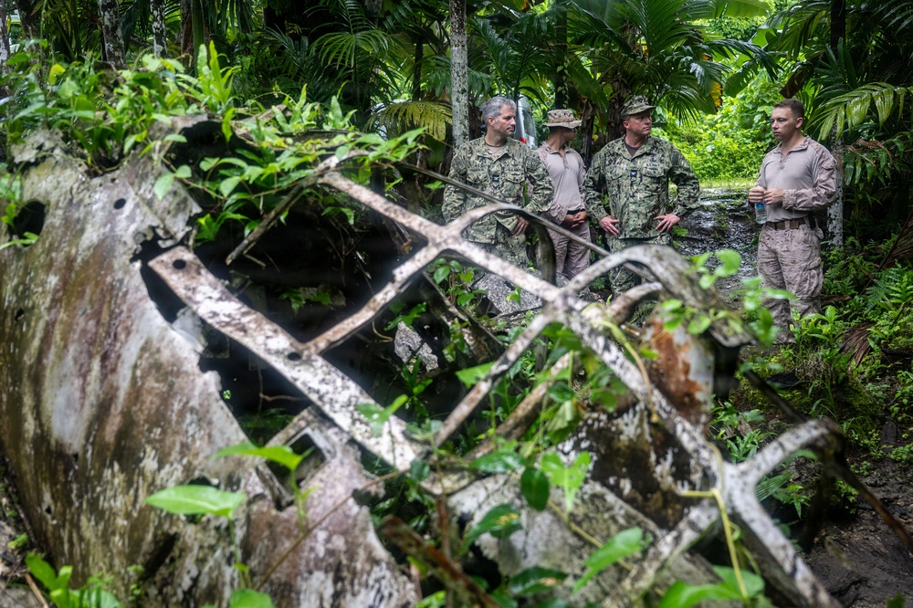 CTF 75 leadership visits Marines in Peleliu