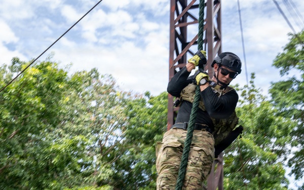 EODMU 5 conducts rappelling exercise with the Royal Thai Navy during CARAT 2026