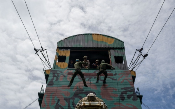 EODMU 5 conducts rappelling exercise with the Royal Thai Navy during CARAT 2026