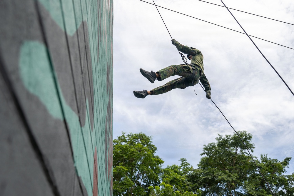 EODMU 5 conducts rappelling exercise with the Royal Thai Navy during CARAT 2026
