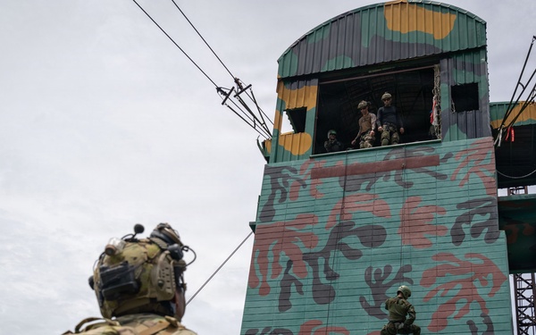 EODMU 5 conducts rappelling exercise with the Royal Thai Navy during CARAT 2026