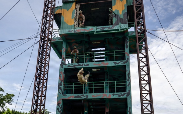 EODMU 5 conducts rappelling exercise with the Royal Thai Navy during CARAT 2026