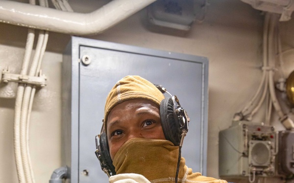 George Washington Sailors Participate in General Quarters Drill