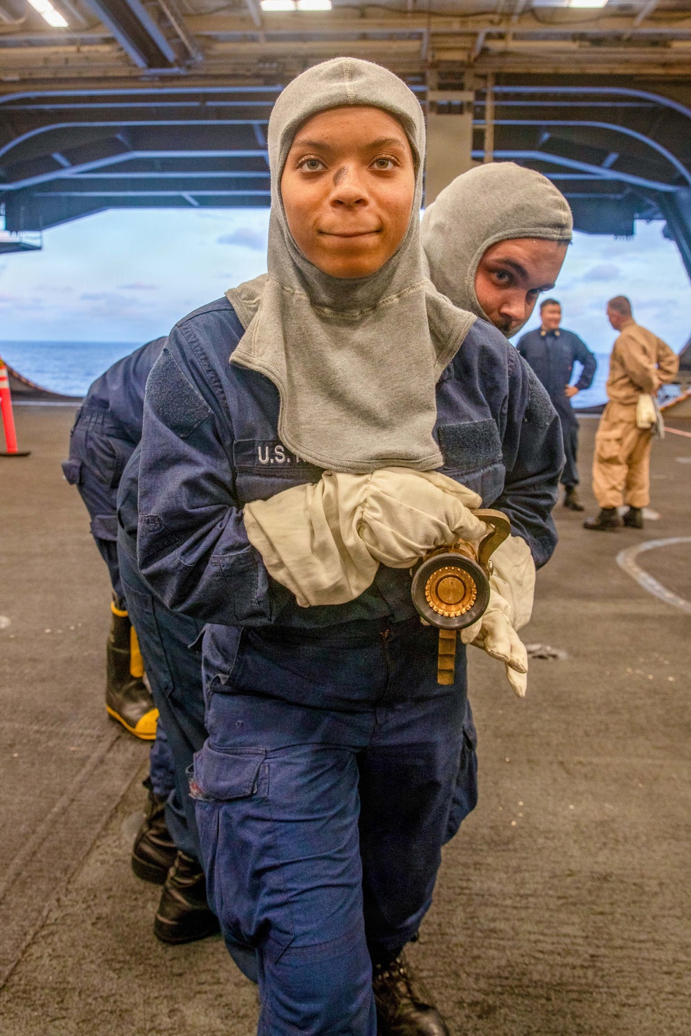 George Washington Sailors Participate in General Quarters Drill