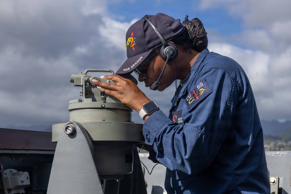 USS Chosin departs Pearl Harbor for RIMPAC 2026