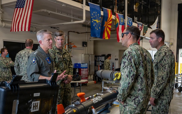 Vice Adm. Hannifin Visits Naval Base Guam