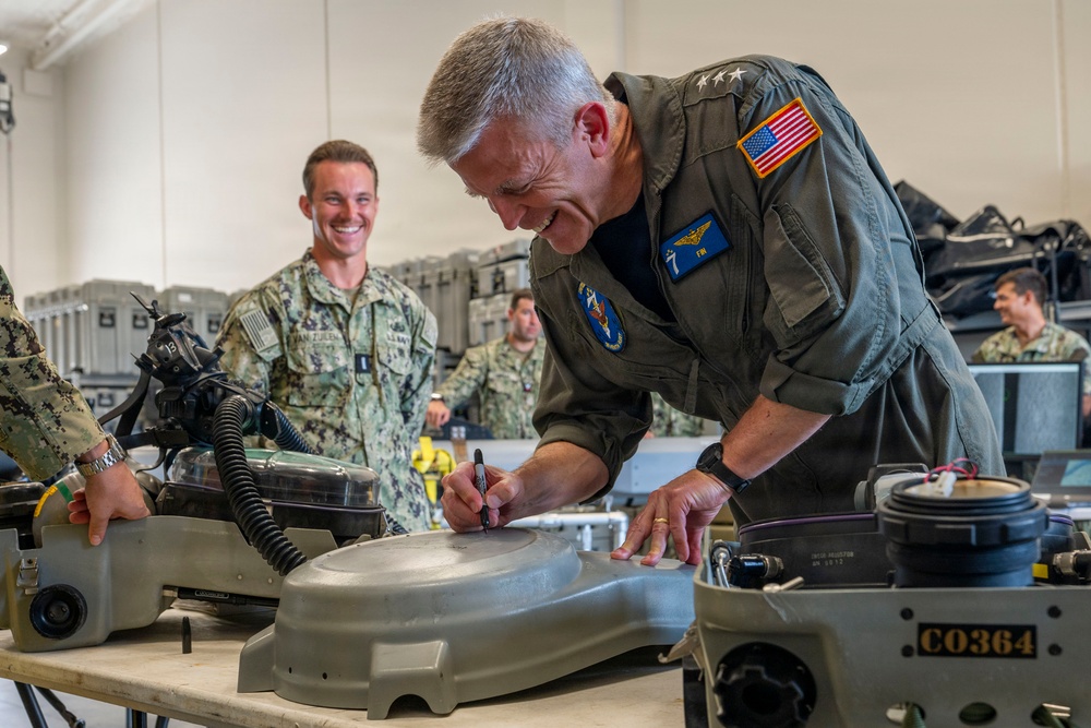 Vice Adm. Hannifin Visits Naval Base Guam