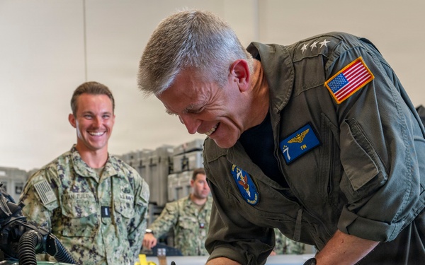 Vice Adm. Hannifin Visits Naval Base Guam