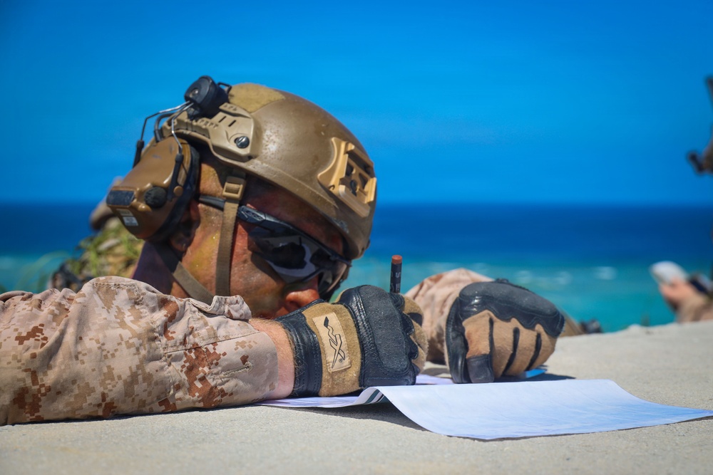U.S. Marines with 3/7 Conduct Close Air Support training