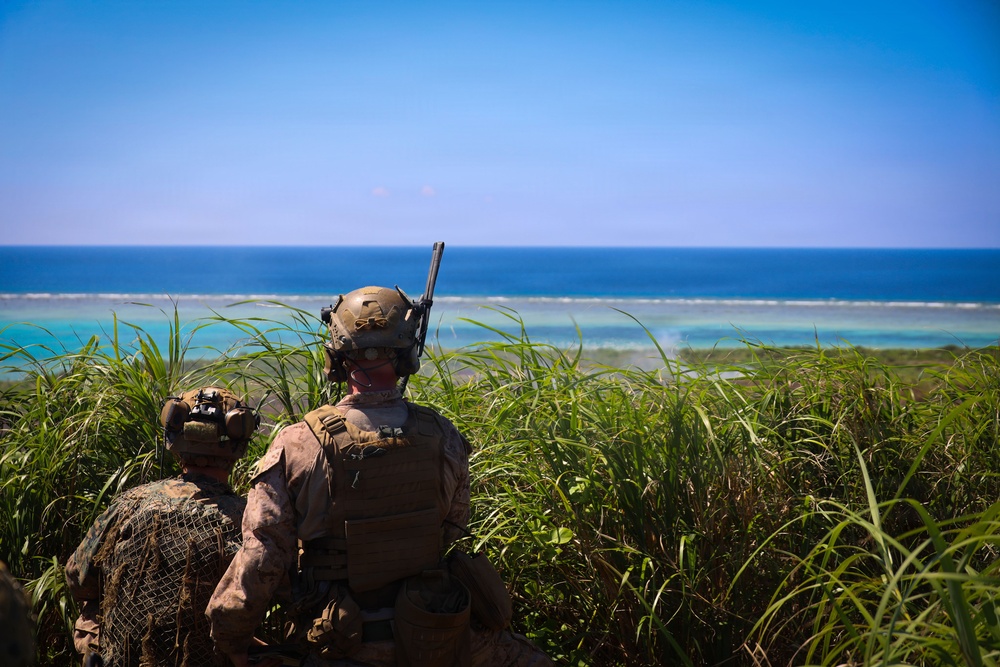 U.S. Marines with 3/7 Conduct Close Air Support training