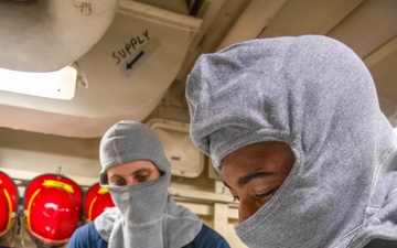 George Washington Sailors Participate in General Quarters Drill