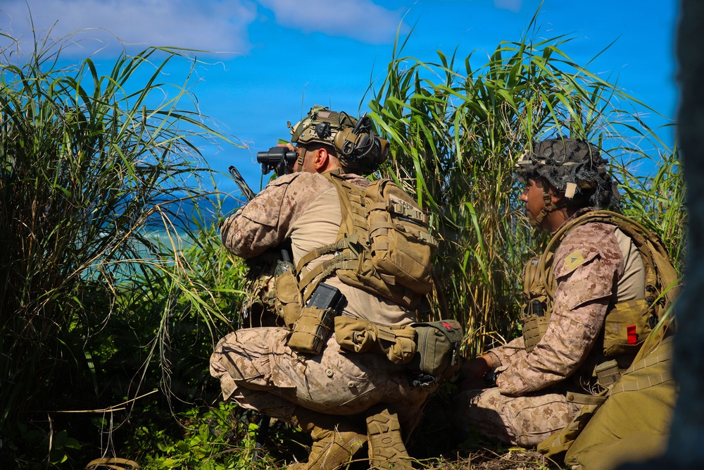 U.S. Marines with 3/7 Conduct Close Air Support training