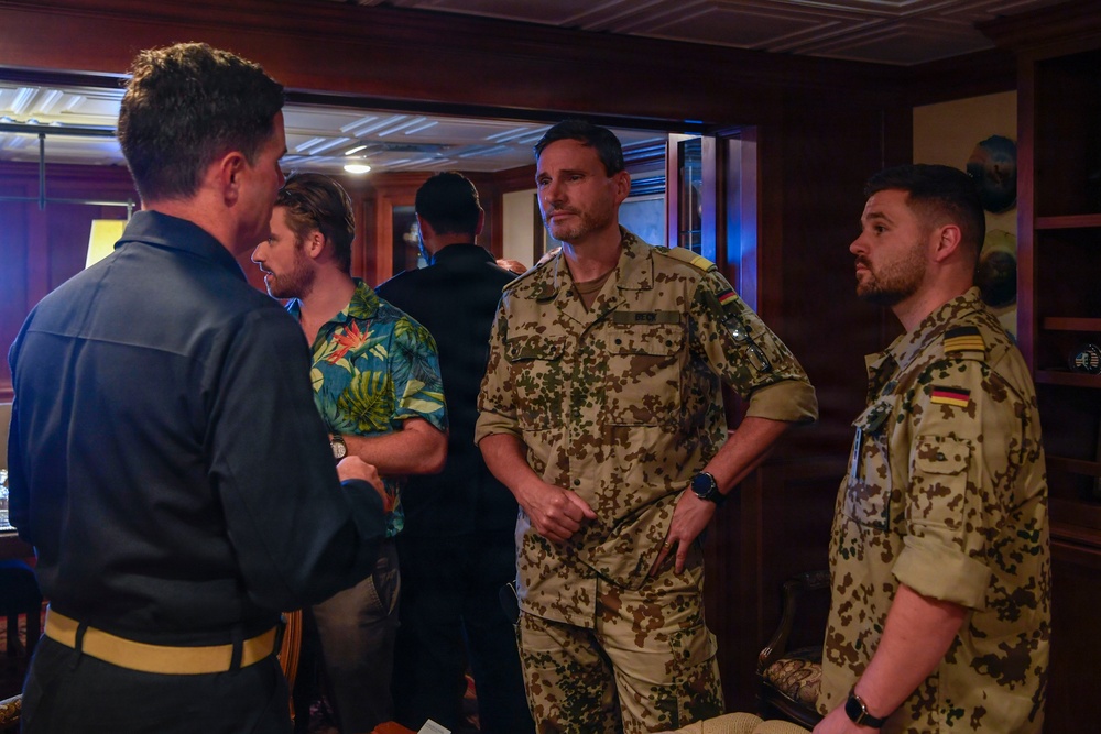 German Navy visits USS Theodore Roosevelt during RIMPAC 2026