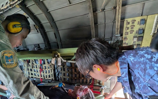 JMSDF medical personnel participate in mass casualty response exercise during RIMPAC 2026