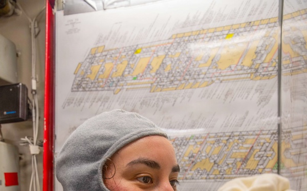 George Washington Sailors Participate in General Quarters Drill