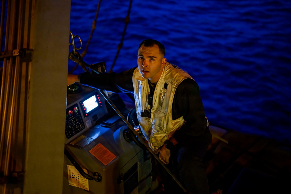 USS Theodore Roosevelt small boat operations during RIMPAC 2026