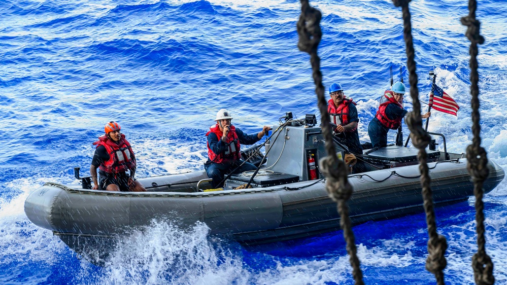 USS Theodore Roosevelt small boat operations during RIMPAC 2026