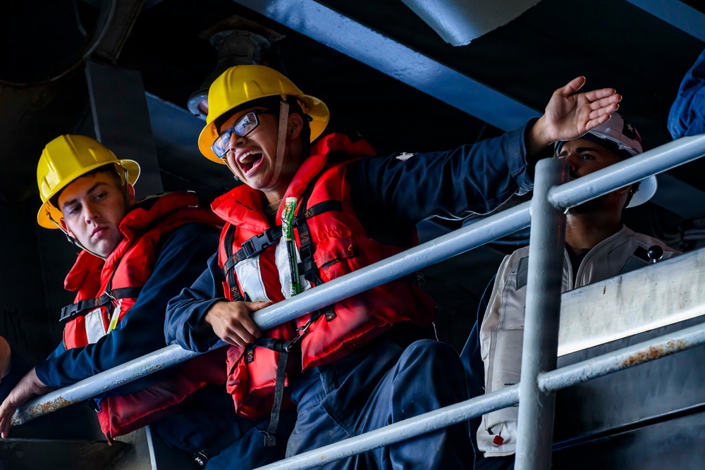 USS Theodore Roosevelt small boat operations during RIMPAC 2026