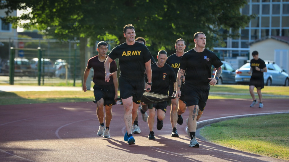 USAFRICOM command senior enlisted leader joins SETAF-AF Soldiers for physical readiness training