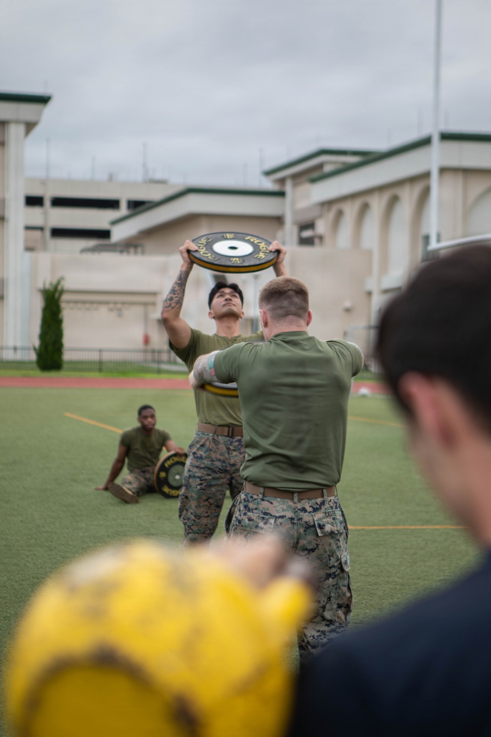 MCIPAC Sgt. Maj. conducts PT with MCAS Iwakuni Marines and Sailors